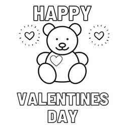 Dibujo Día de San Valentín (Fiestas y Celebraciones) #177823 para imprimir y colorear