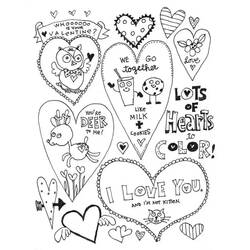 Dibujo Día de San Valentín (Fiestas y Celebraciones) #177863 para imprimir y colorear