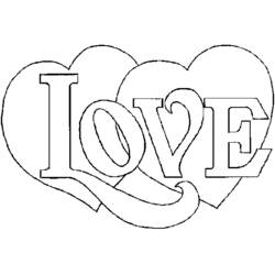 Dibujo para colorear: Día de San Valentín (Fiestas y Celebraciones) #53960 - Dibujos para Colorear e Imprimir Gratis