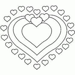 Dibujo para colorear: Día de San Valentín (Fiestas y Celebraciones) #53994 - Dibujos para Colorear e Imprimir Gratis