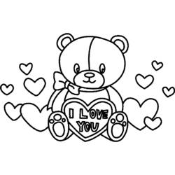 Dibujo para colorear: Día de San Valentín (Fiestas y Celebraciones) #53999 - Dibujos para Colorear e Imprimir Gratis