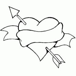 Dibujo para colorear: Día de San Valentín (Fiestas y Celebraciones) #54007 - Dibujos para Colorear e Imprimir Gratis