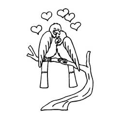 Dibujo para colorear: Día de San Valentín (Fiestas y Celebraciones) #54029 - Dibujos para Colorear e Imprimir Gratis