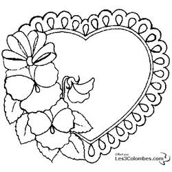 Dibujo para colorear: Día de San Valentín (Fiestas y Celebraciones) #54066 - Dibujos para Colorear e Imprimir Gratis
