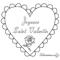 Dibujo para colorear: Día de San Valentín (Fiestas y Celebraciones) #54075 - Dibujos para Colorear e Imprimir Gratis