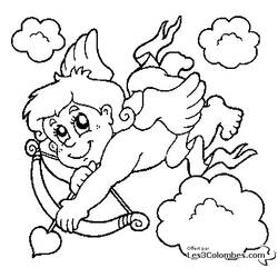Dibujo para colorear: Día de San Valentín (Fiestas y Celebraciones) #54089 - Dibujos para Colorear e Imprimir Gratis