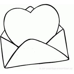 Dibujo para colorear: Día de San Valentín (Fiestas y Celebraciones) #54103 - Dibujos para Colorear e Imprimir Gratis