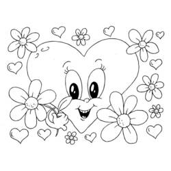 Dibujo para colorear: Día de San Valentín (Fiestas y Celebraciones) #54128 - Dibujos para Colorear e Imprimir Gratis
