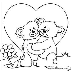 Dibujo para colorear: Día de San Valentín (Fiestas y Celebraciones) #54169 - Dibujos para Colorear e Imprimir Gratis