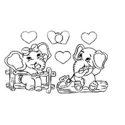 Dibujo para colorear: Día de San Valentín (Fiestas y Celebraciones) #54179 - Dibujos para Colorear e Imprimir Gratis