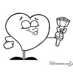 Dibujo para colorear: Día de San Valentín (Fiestas y Celebraciones) #54198 - Dibujos para Colorear e Imprimir Gratis