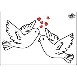 Dibujo para colorear: Día de San Valentín (Fiestas y Celebraciones) #54219 - Dibujos para Colorear e Imprimir Gratis