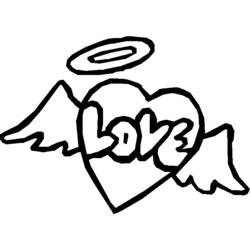 Dibujo para colorear: Día de San Valentín (Fiestas y Celebraciones) #54224 - Dibujos para Colorear e Imprimir Gratis
