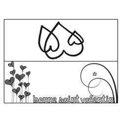 Dibujo para colorear: Día de San Valentín (Fiestas y Celebraciones) #54235 - Dibujos para Colorear e Imprimir Gratis
