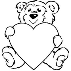 Dibujo para colorear: Día de San Valentín (Fiestas y Celebraciones) #54318 - Dibujos para Colorear e Imprimir Gratis