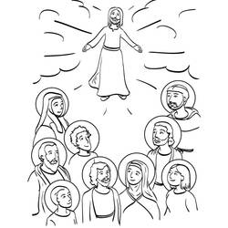 Dibujo para colorear: Día de Todos los Santos (Fiestas y Celebraciones) #61271 - Dibujos para Colorear e Imprimir Gratis