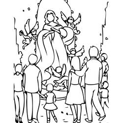 Dibujo para colorear: Día de Todos los Santos (Fiestas y Celebraciones) #61299 - Dibujos para Colorear e Imprimir Gratis