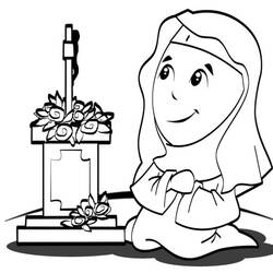 Dibujo para colorear: Día de Todos los Santos (Fiestas y Celebraciones) #61341 - Dibujos para Colorear e Imprimir Gratis