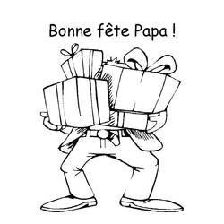 Dibujo para colorear: Día del Padre (Fiestas y Celebraciones) #191391 - Dibujos para Colorear e Imprimir Gratis