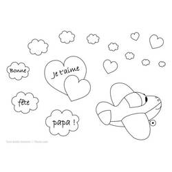 Dibujo para colorear: Día del Padre (Fiestas y Celebraciones) #191392 - Dibujos para Colorear e Imprimir Gratis