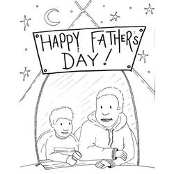 Dibujo para colorear: Día del Padre (Fiestas y Celebraciones) #201493 - Dibujos para Colorear e Imprimir Gratis