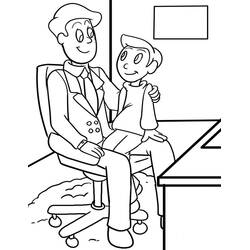 Dibujo para colorear: Día del Padre (Fiestas y Celebraciones) #201494 - Dibujos para Colorear e Imprimir Gratis
