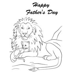 Dibujo para colorear: Día del Padre (Fiestas y Celebraciones) #201496 - Dibujos para Colorear e Imprimir Gratis