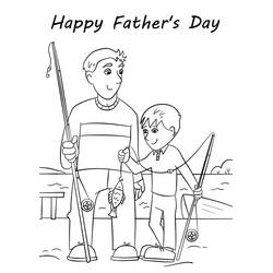 Dibujo para colorear: Día del Padre (Fiestas y Celebraciones) #201500 - Dibujos para Colorear e Imprimir Gratis