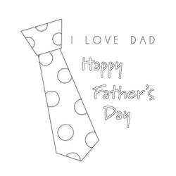 Dibujo para colorear: Día del Padre (Fiestas y Celebraciones) #201508 - Dibujos para Colorear e Imprimir Gratis