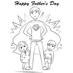 Dibujo para colorear: Día del Padre (Fiestas y Celebraciones) #201513 - Dibujos para Colorear e Imprimir Gratis
