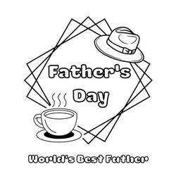 Dibujo para colorear: Día del Padre (Fiestas y Celebraciones) #201514 - Dibujos para Colorear e Imprimir Gratis