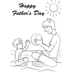 Dibujo para colorear: Día del Padre (Fiestas y Celebraciones) #201515 - Dibujos para Colorear e Imprimir Gratis