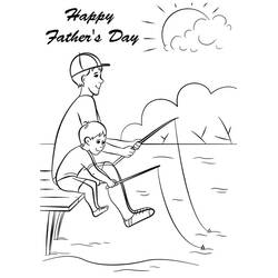 Dibujo para colorear: Día del Padre (Fiestas y Celebraciones) #201517 - Dibujos para Colorear e Imprimir Gratis