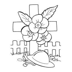 Dibujo para colorear: Día del Recuerdo (Fiestas y Celebraciones) #193912 - Dibujos para Colorear e Imprimir Gratis