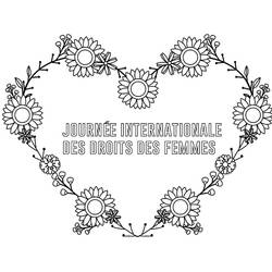 Dibujo para colorear: Día Internacional de la Mujer (Fiestas y Celebraciones) #210986 - Dibujos para Colorear e Imprimir Gratis