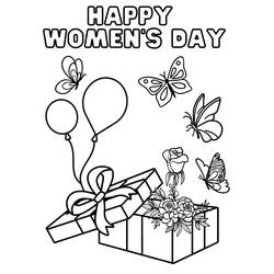 Dibujo para colorear: Día Internacional de la Mujer (Fiestas y Celebraciones) #210990 - Dibujos para Colorear e Imprimir Gratis