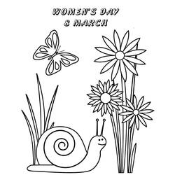 Dibujo para colorear: Día Internacional de la Mujer (Fiestas y Celebraciones) #210994 - Dibujos para Colorear e Imprimir Gratis