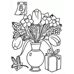 Dibujo para colorear: Día Internacional de la Mujer (Fiestas y Celebraciones) #210997 - Dibujos para Colorear e Imprimir Gratis