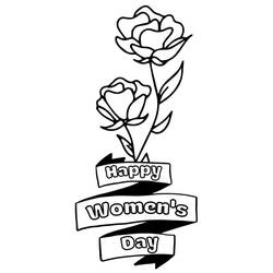 Dibujo para colorear: Día Internacional de la Mujer (Fiestas y Celebraciones) #210999 - Dibujos para Colorear e Imprimir Gratis