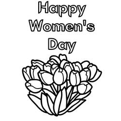 Dibujo para colorear: Día Internacional de la Mujer (Fiestas y Celebraciones) #211008 - Dibujos para Colorear e Imprimir Gratis
