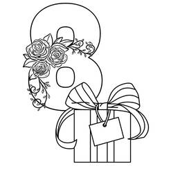 Dibujo para colorear: Día Internacional de la Mujer (Fiestas y Celebraciones) #211009 - Dibujos para Colorear e Imprimir Gratis