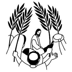 Dibujos para colorear: Domingo de Ramos - Dibujos para Colorear e Imprimir Gratis