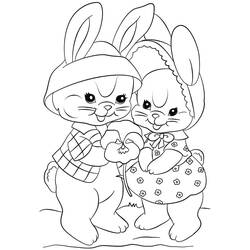 Dibujos para colorear: Easter Bunny - Dibujos para Colorear e Imprimir Gratis