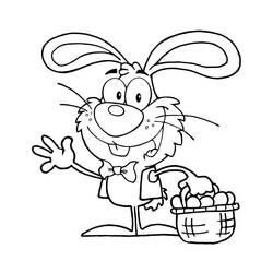 Dibujo para colorear: Easter Bunny (Fiestas y Celebraciones) #200611 - Dibujos para Colorear e Imprimir Gratis