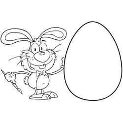 Dibujo para colorear: Easter Bunny (Fiestas y Celebraciones) #200612 - Dibujos para Colorear e Imprimir Gratis