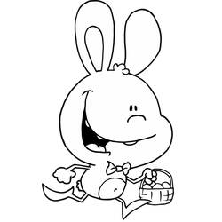 Dibujo para colorear: Easter Bunny (Fiestas y Celebraciones) #200613 - Dibujos para Colorear e Imprimir Gratis