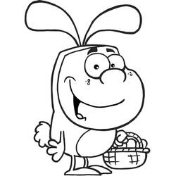 Dibujo para colorear: Easter Bunny (Fiestas y Celebraciones) #200614 - Dibujos para Colorear e Imprimir Gratis