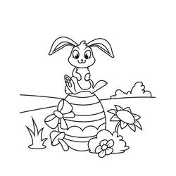 Dibujo para colorear: Easter Bunny (Fiestas y Celebraciones) #200615 - Dibujos para Colorear e Imprimir Gratis