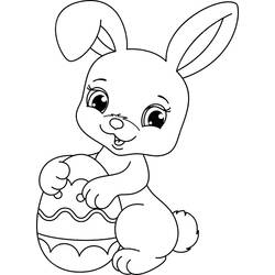 Dibujo para colorear: Easter Bunny (Fiestas y Celebraciones) #200622 - Dibujos para Colorear e Imprimir Gratis