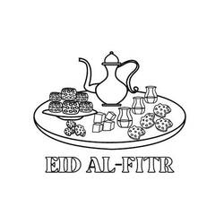 Dibujo para colorear: Eid al-Fitr (Fiestas y Celebraciones) #212948 - Dibujos para Colorear e Imprimir Gratis